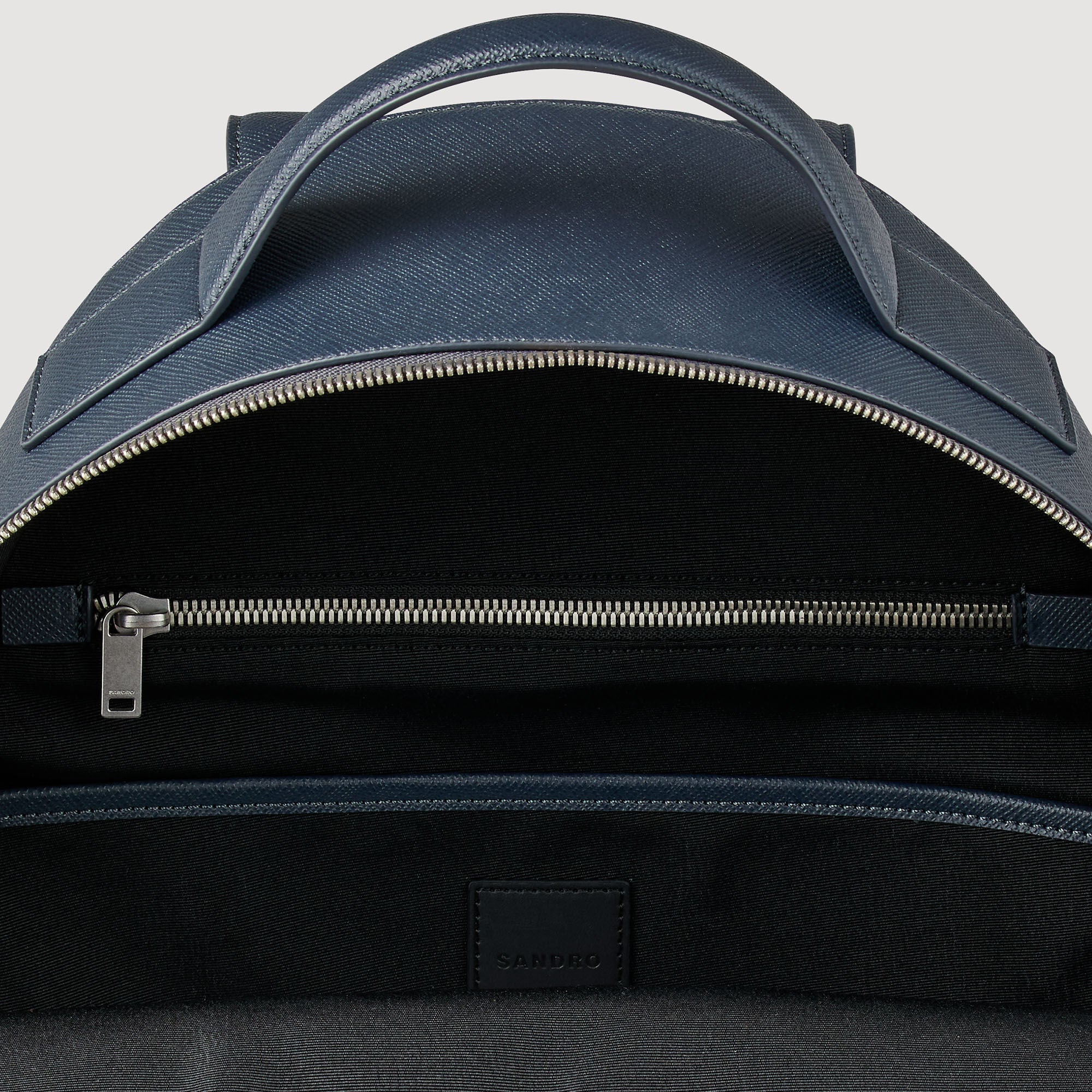 Sandro Men Reconstituted leather rucksack