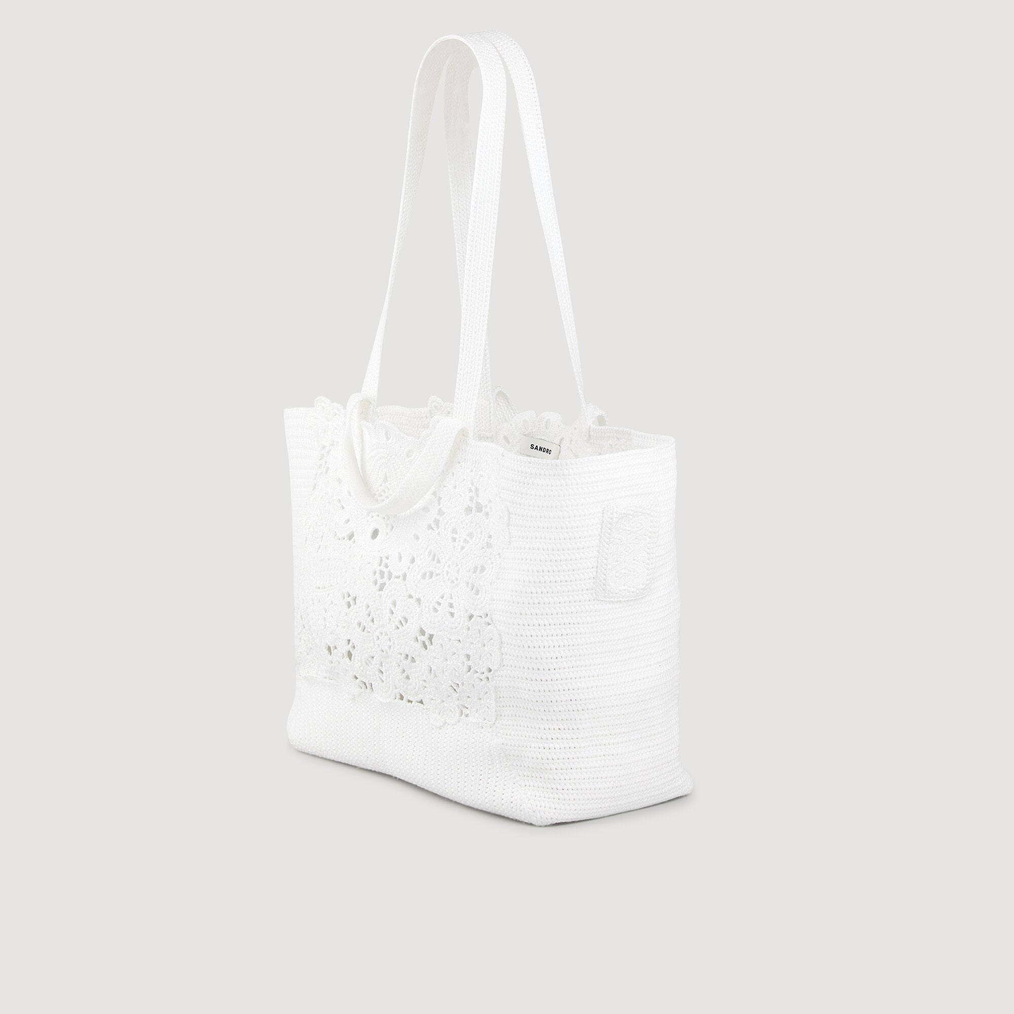 Sandro Women Crochet tote bag
