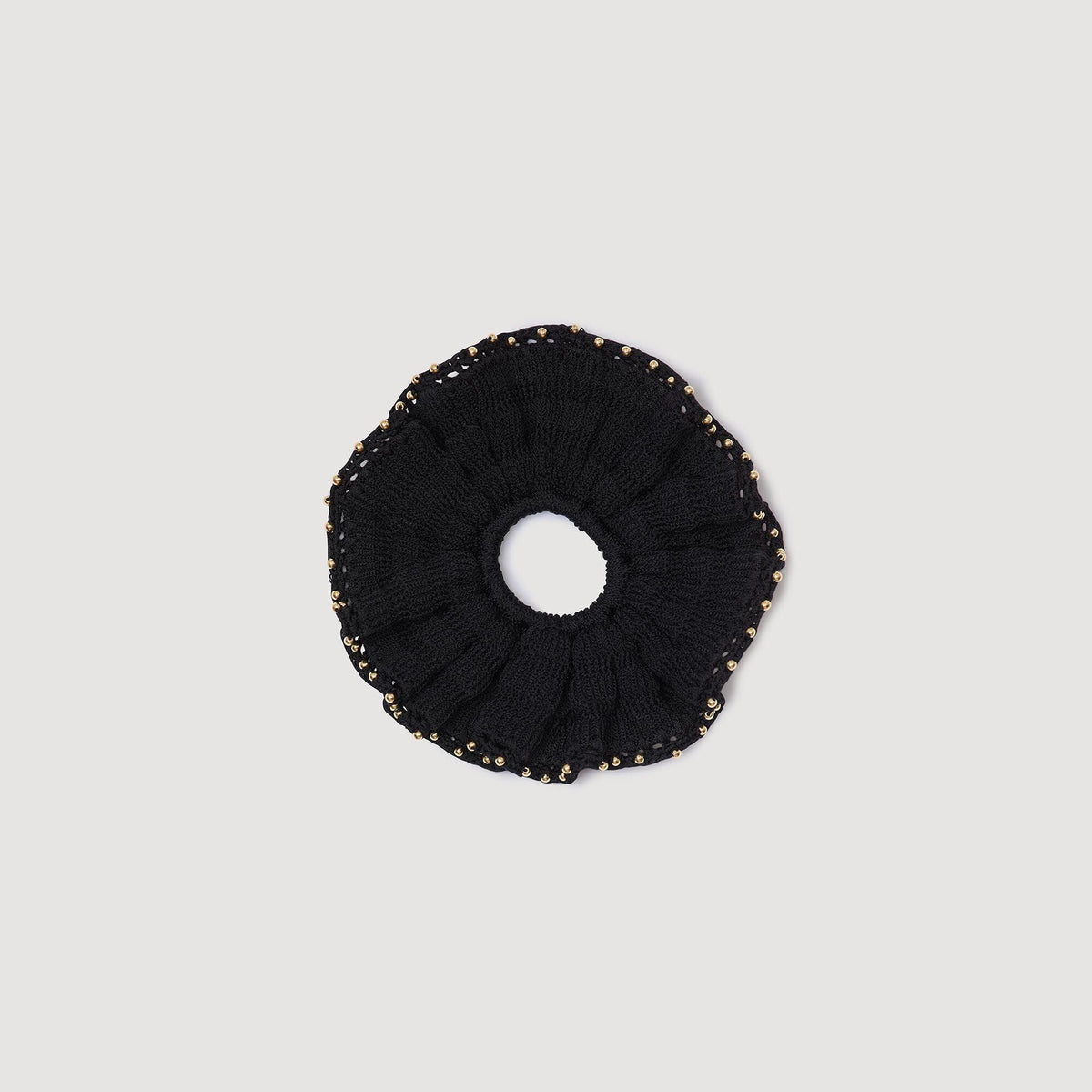 Sandro Women Beaded crochet scrunchie