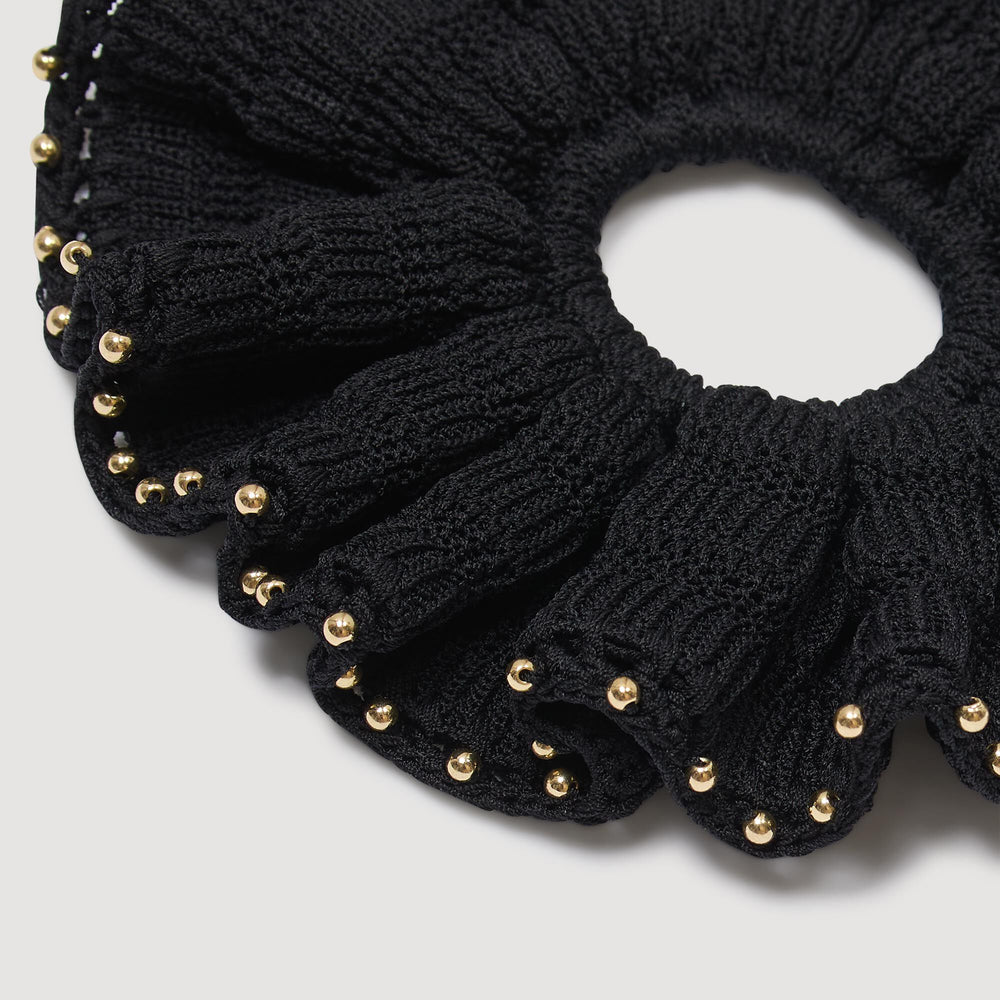 Sandro Women Beaded crochet scrunchie