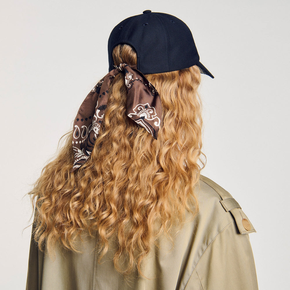 Sandro Women Cap with tied scarf