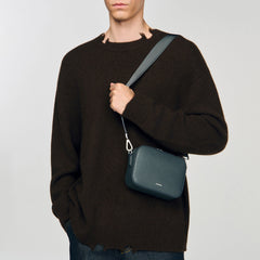Sandro Men Small reconstituted leather bag