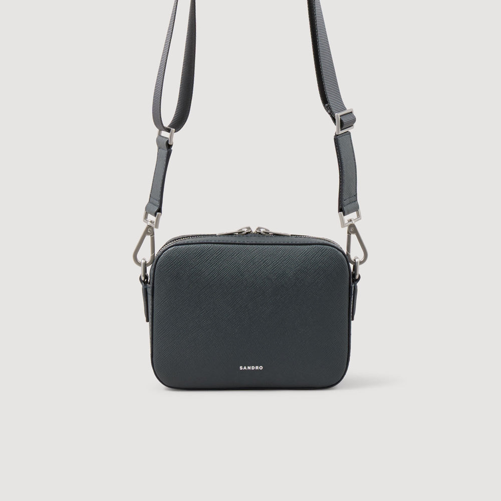 Sandro Men Small reconstituted leather bag