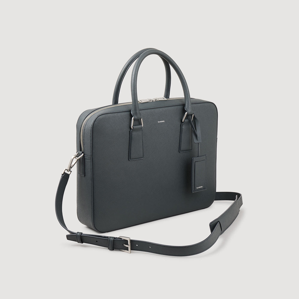 Sandro Men Reconstituted leather briefcase