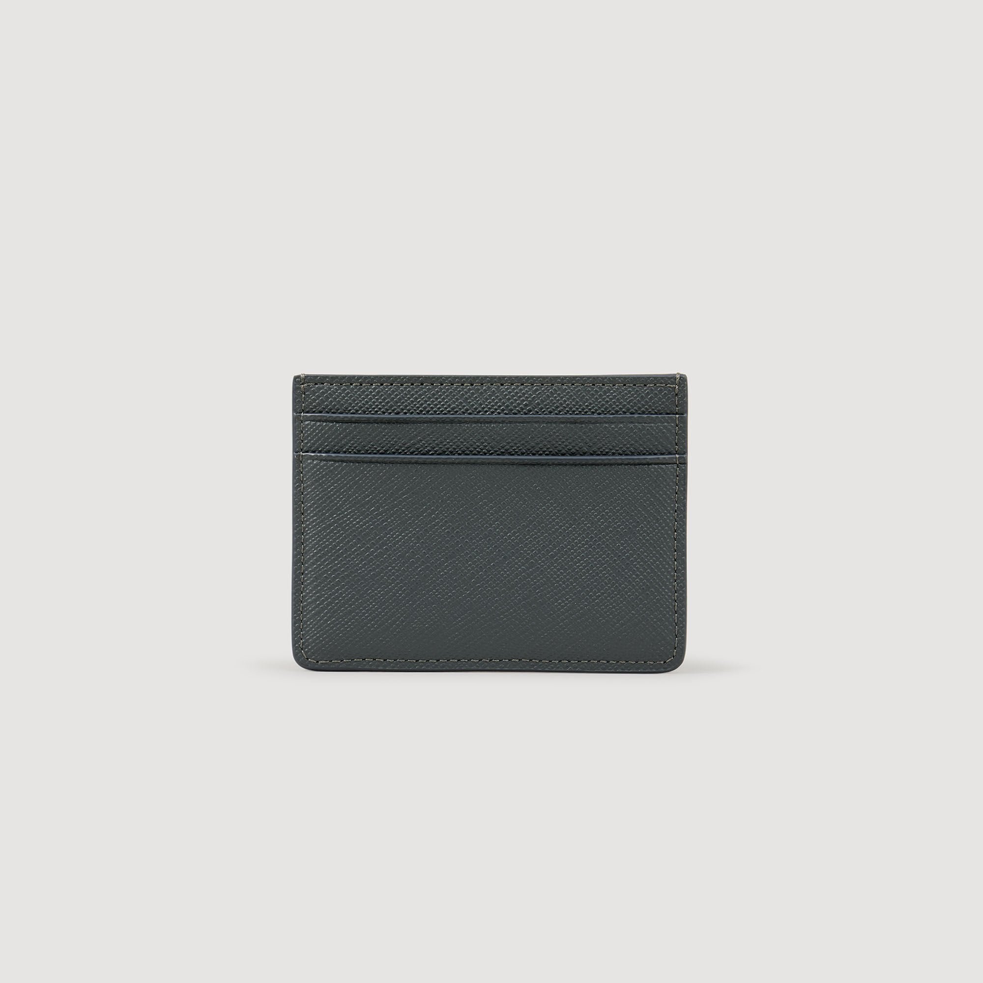 Sandro Men Reconstituted leather cardholder