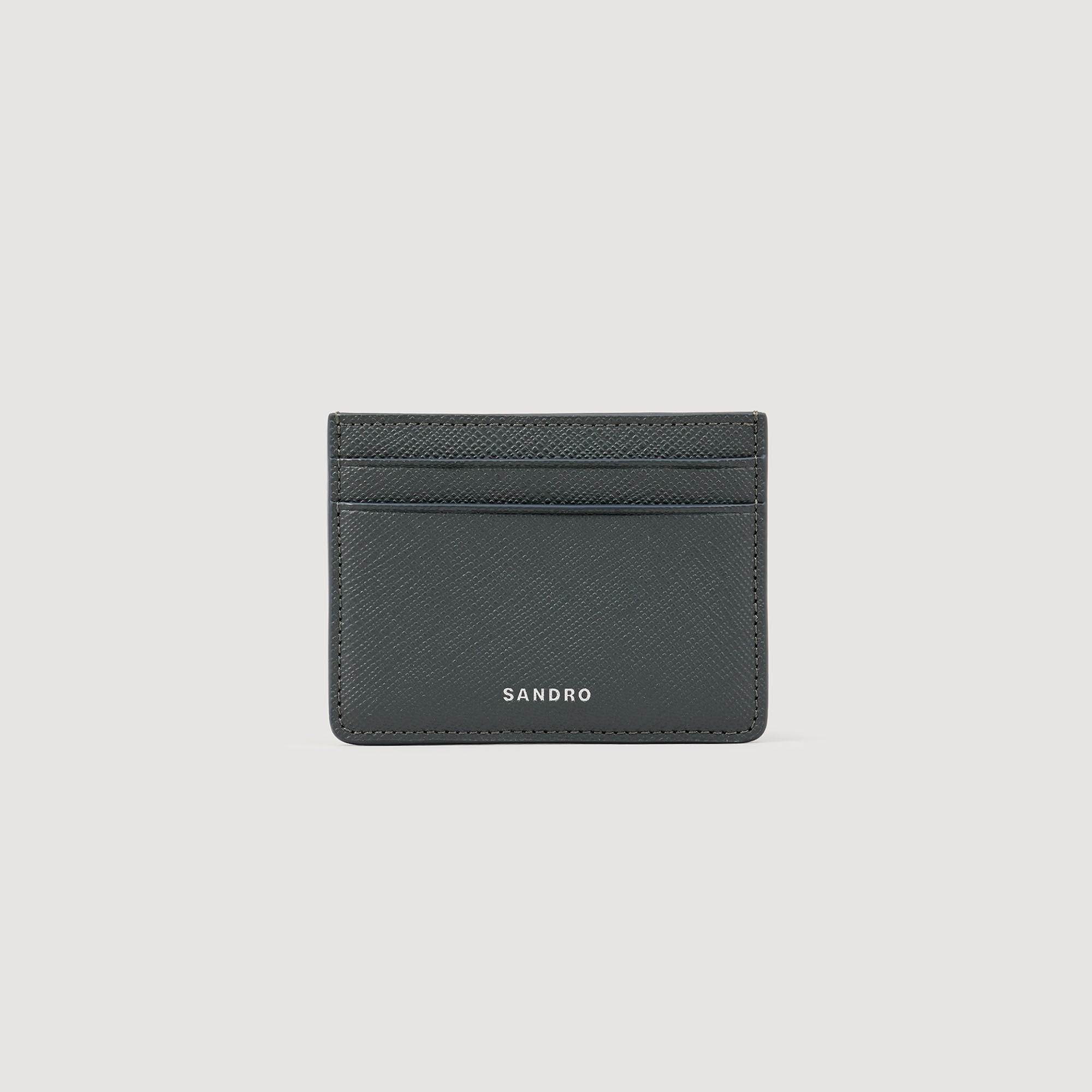 Sandro Men Reconstituted leather cardholder