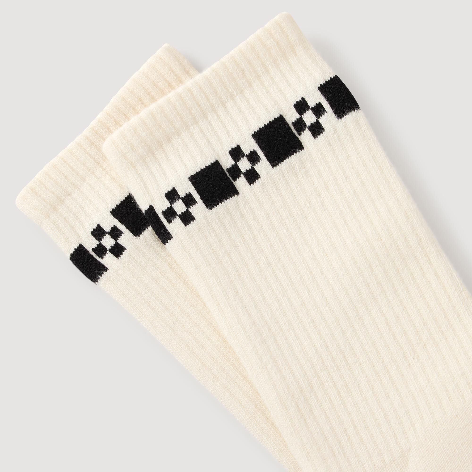 Sandro Men Cross signature embroidered socks