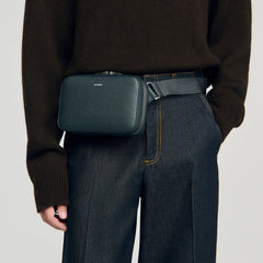 Sandro Men Small reconstitued leather bag