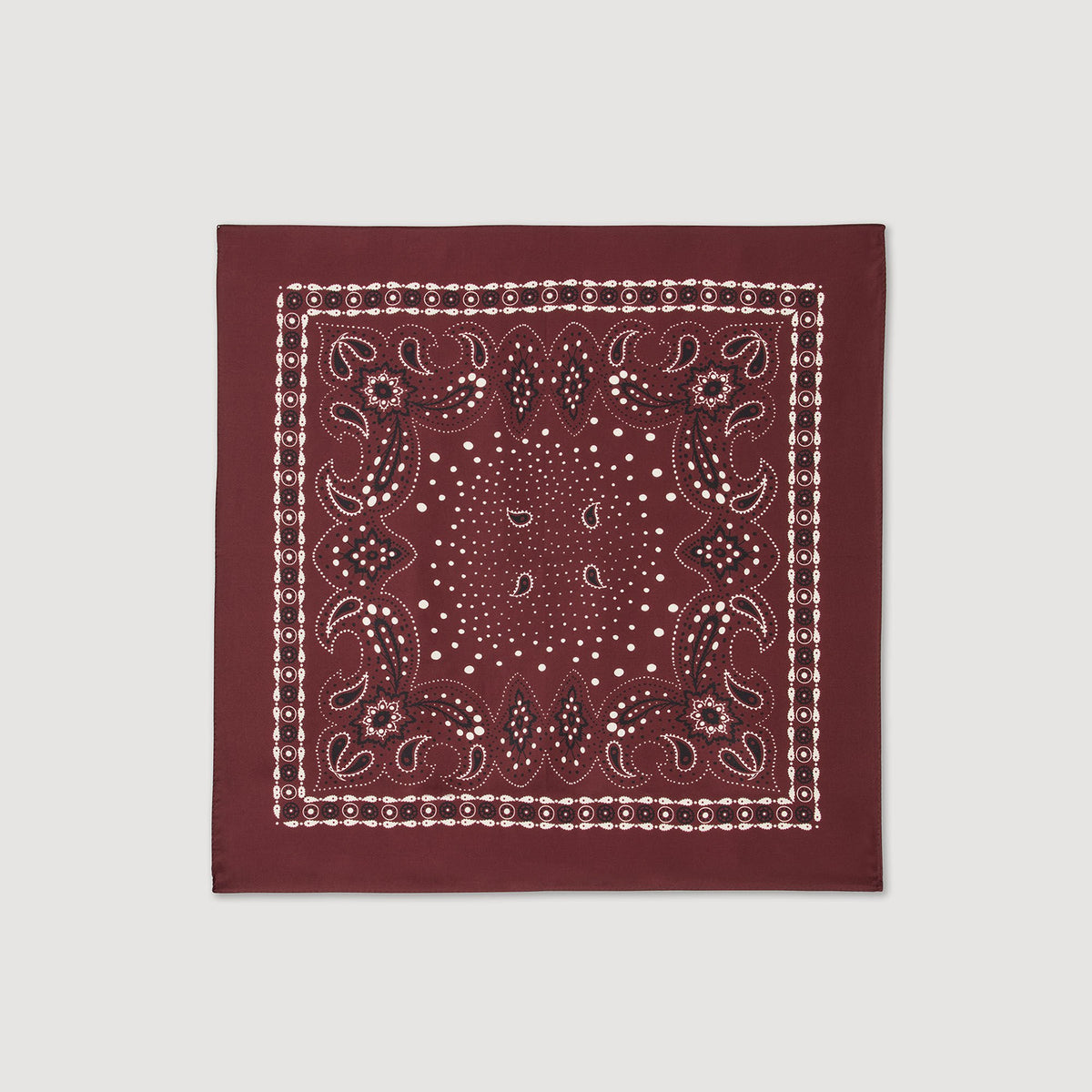Sandro Women Silk bandana print scarf
