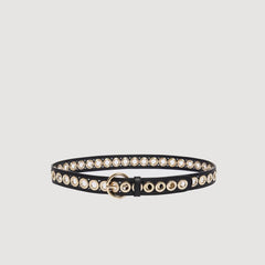 Sandro Women Belt with round buckle and eyelets