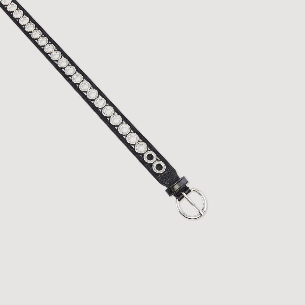 Sandro Women Belt with round buckle and eyelets