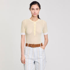 Sandro Women Wide leather belt