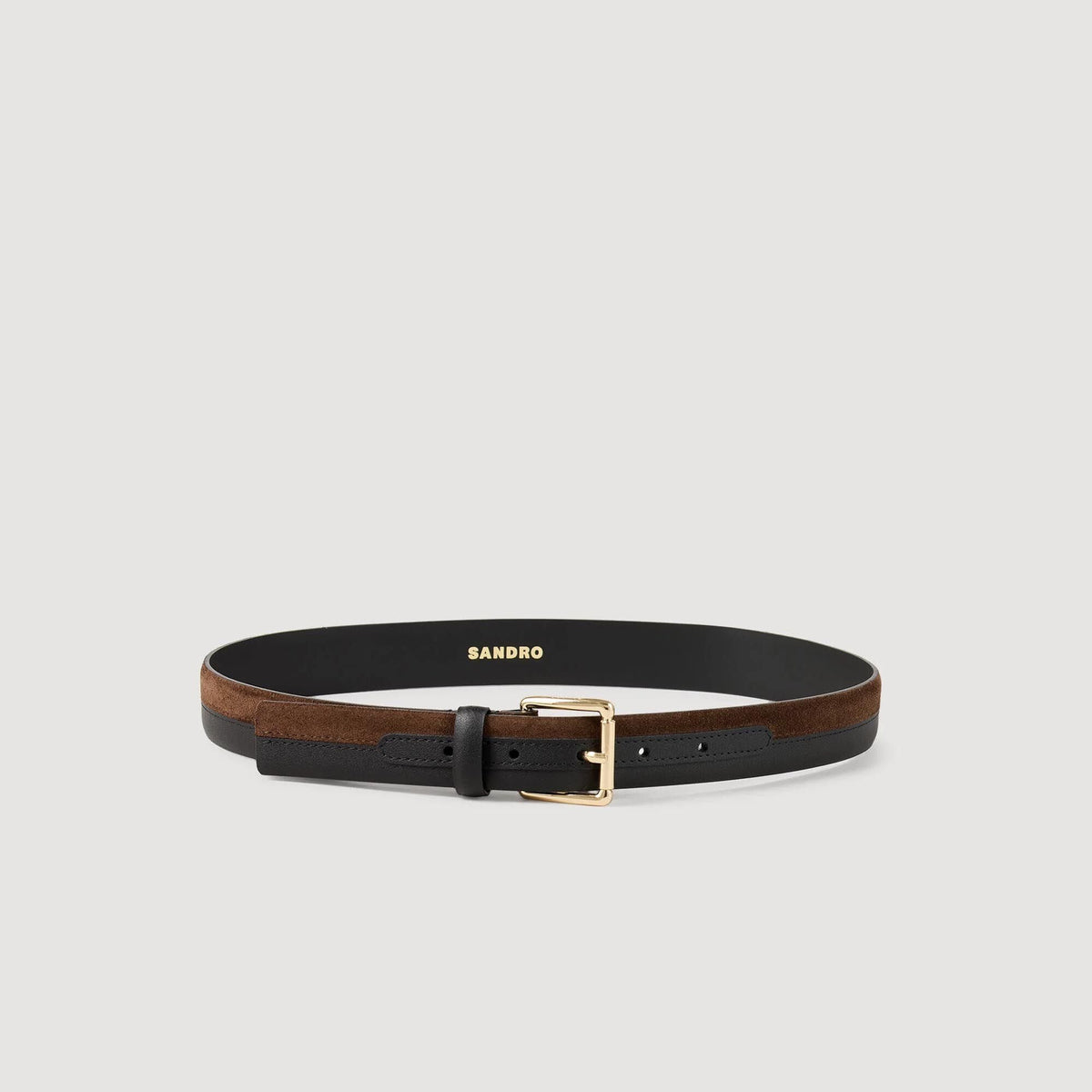 Sandro Women Two-tone leather belt