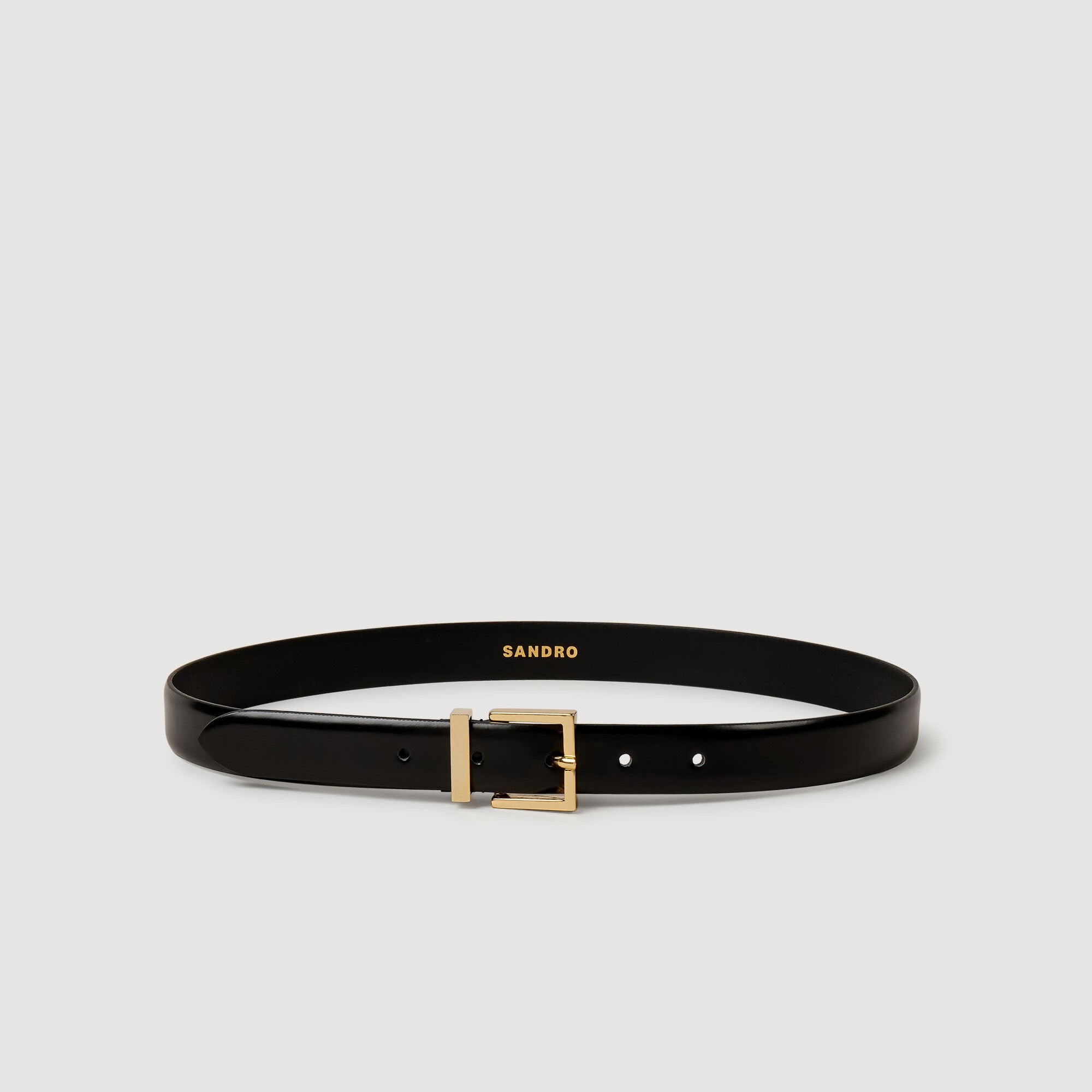 Sandro Women Smooth leather belt