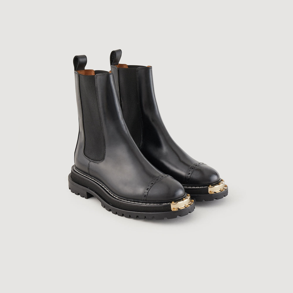 Sandro Women Ankle boots with notched sole