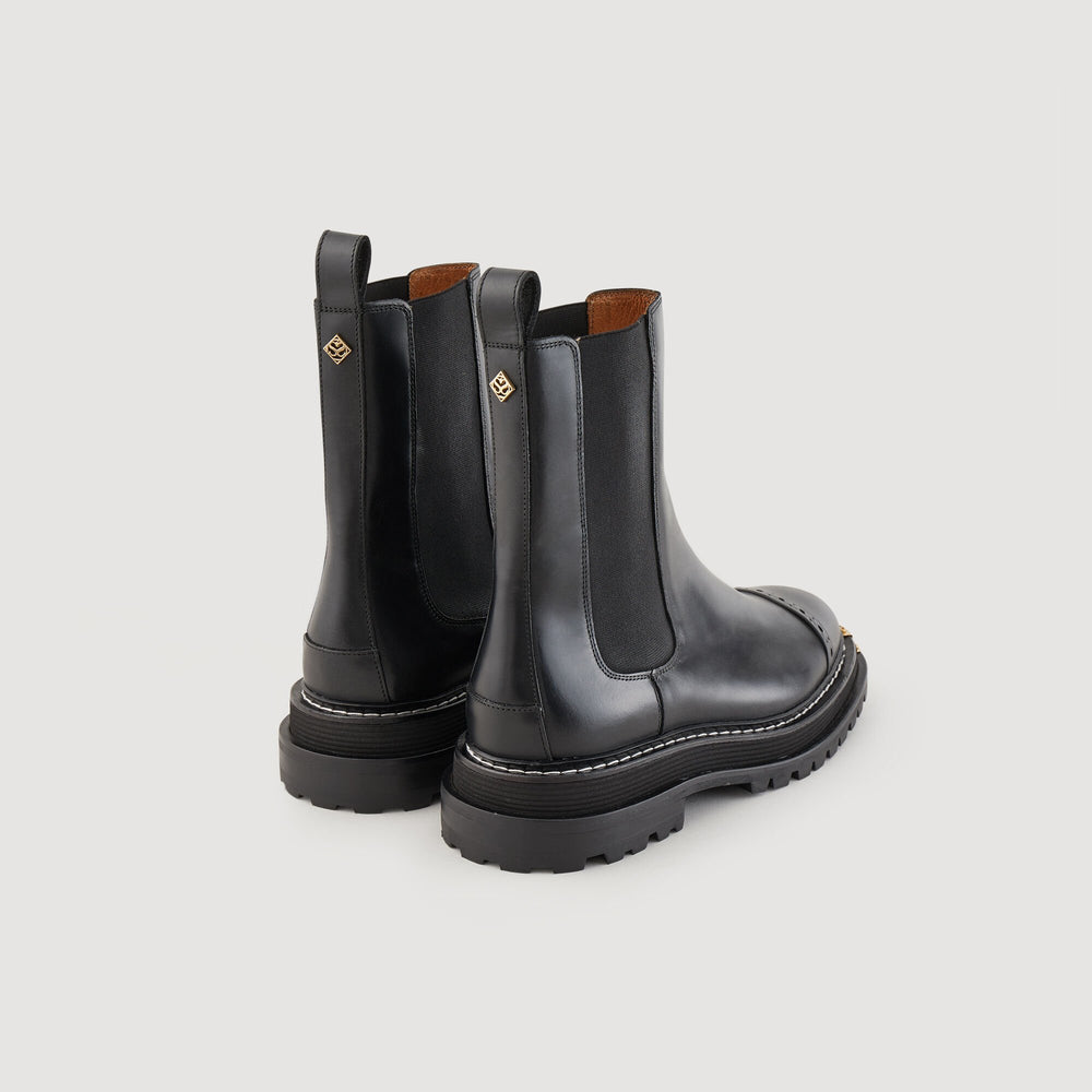Sandro Women Ankle boots with notched sole