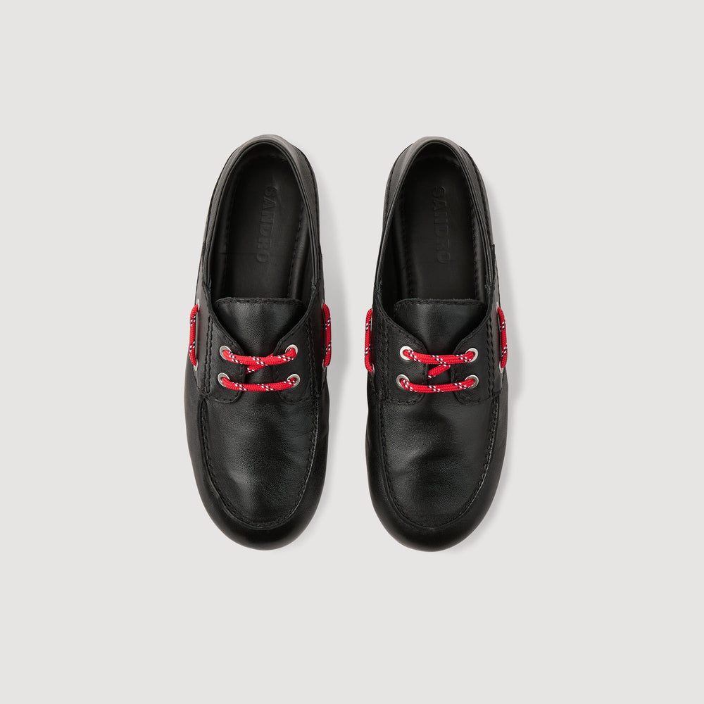 Sandro Women Leather boat shoe loafers