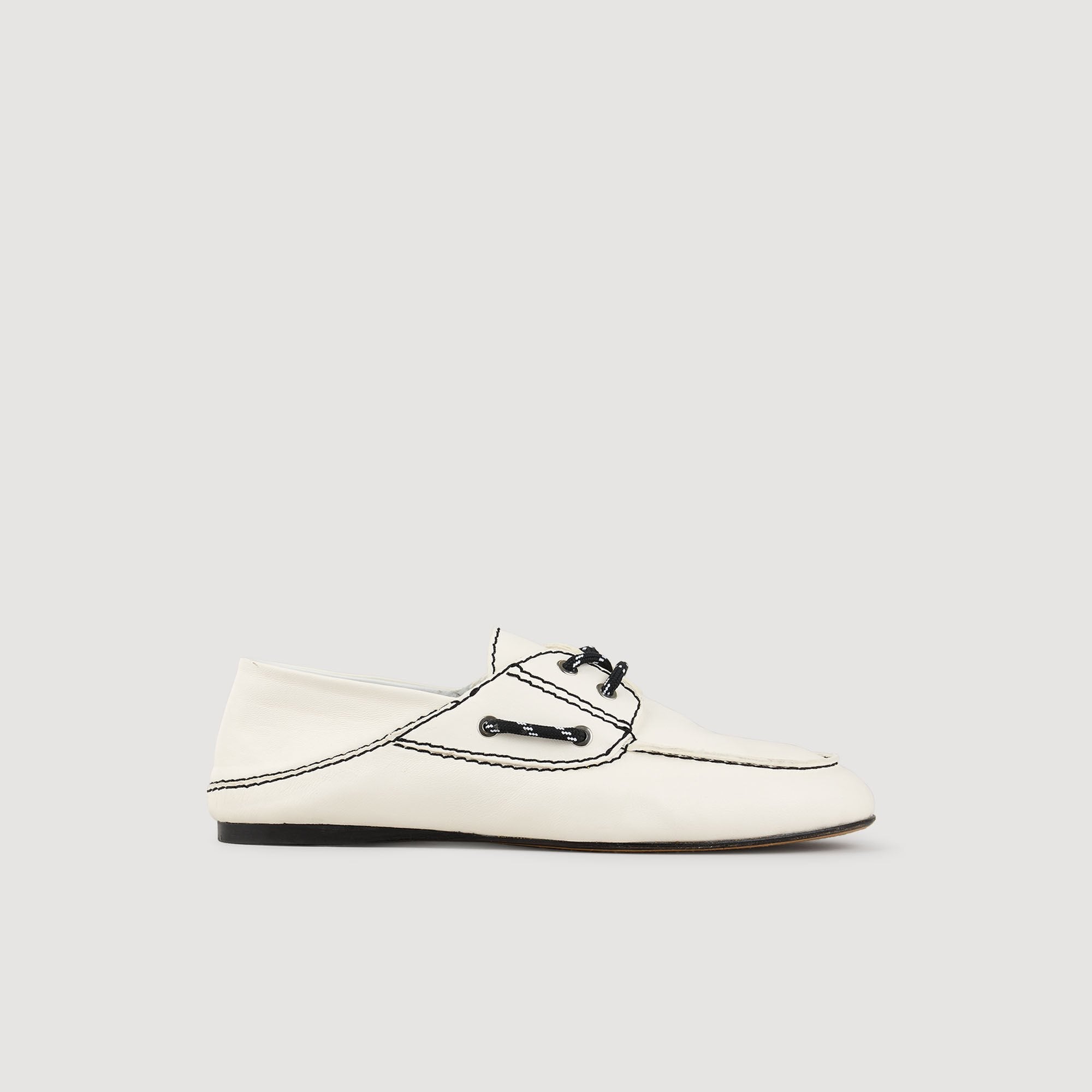 Sandro Women Leather boat shoe loafers