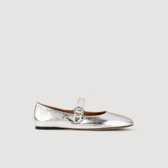 Sandro Women Shiny leather ballet flats