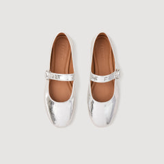Sandro Women Shiny leather ballet flats