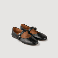 Sandro Women Shiny leather ballet flats