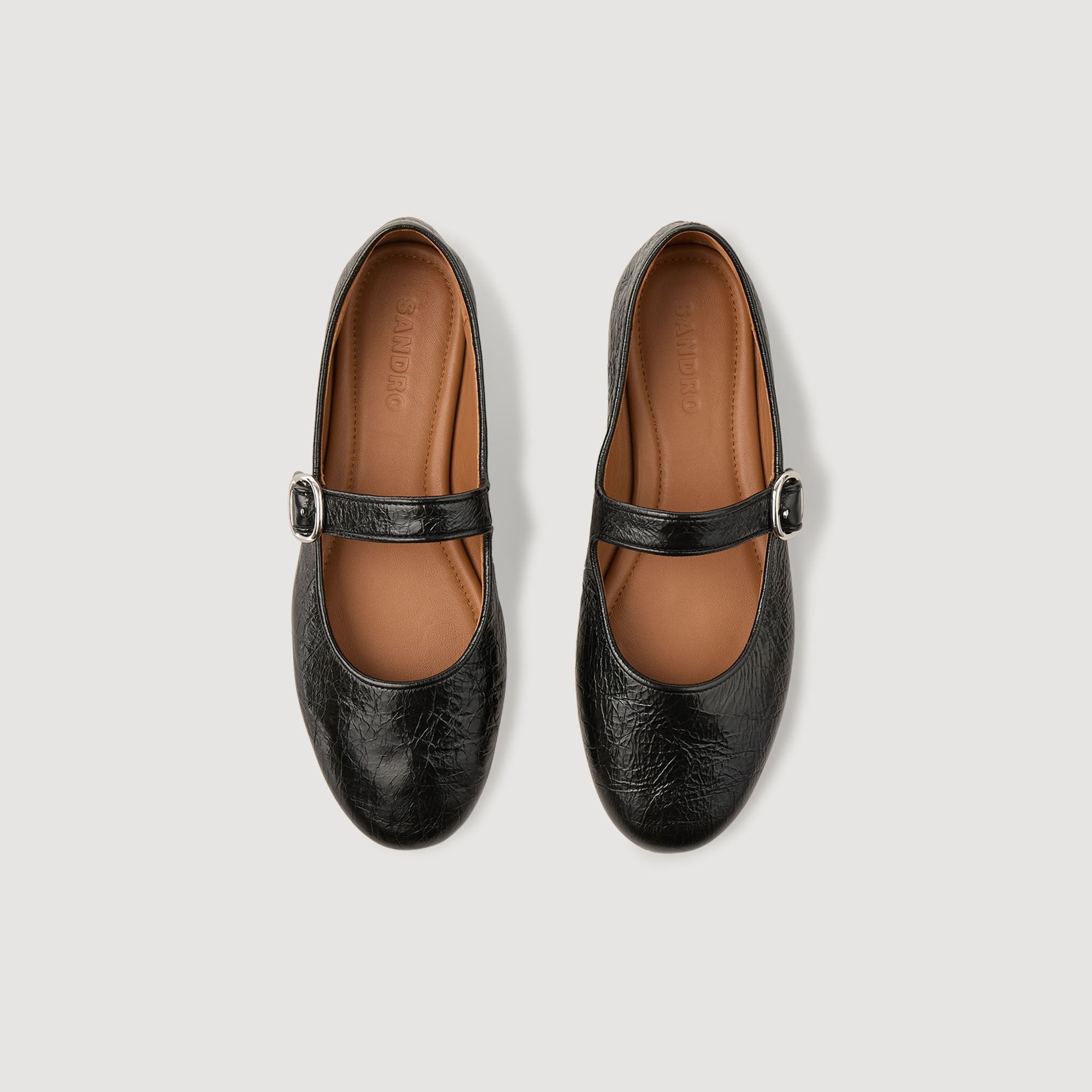 Sandro Women Shiny leather ballet flats