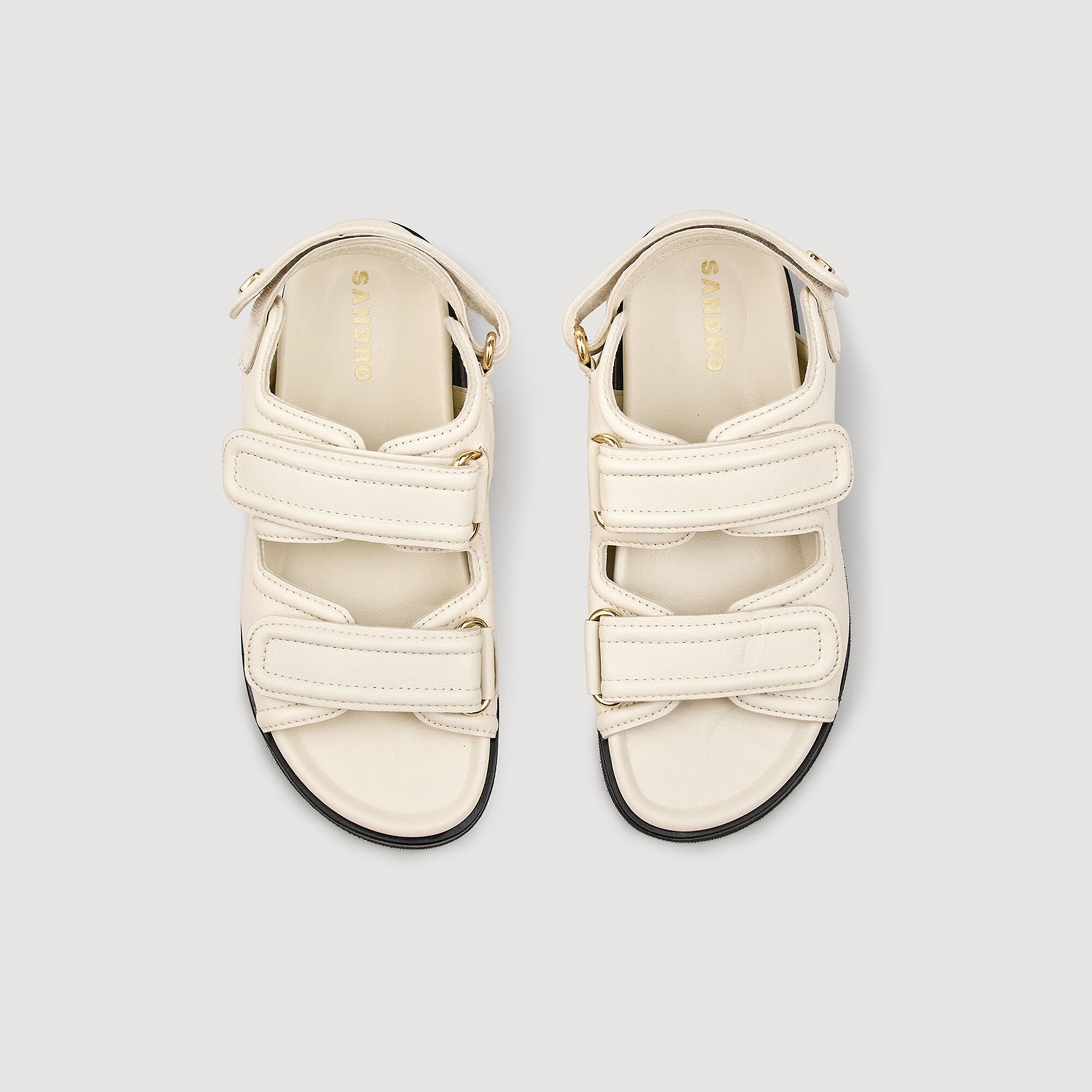 Sandro Women Plain leather lambskin sandals