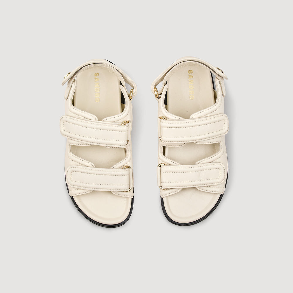Sandro Women Plain leather lambskin sandals