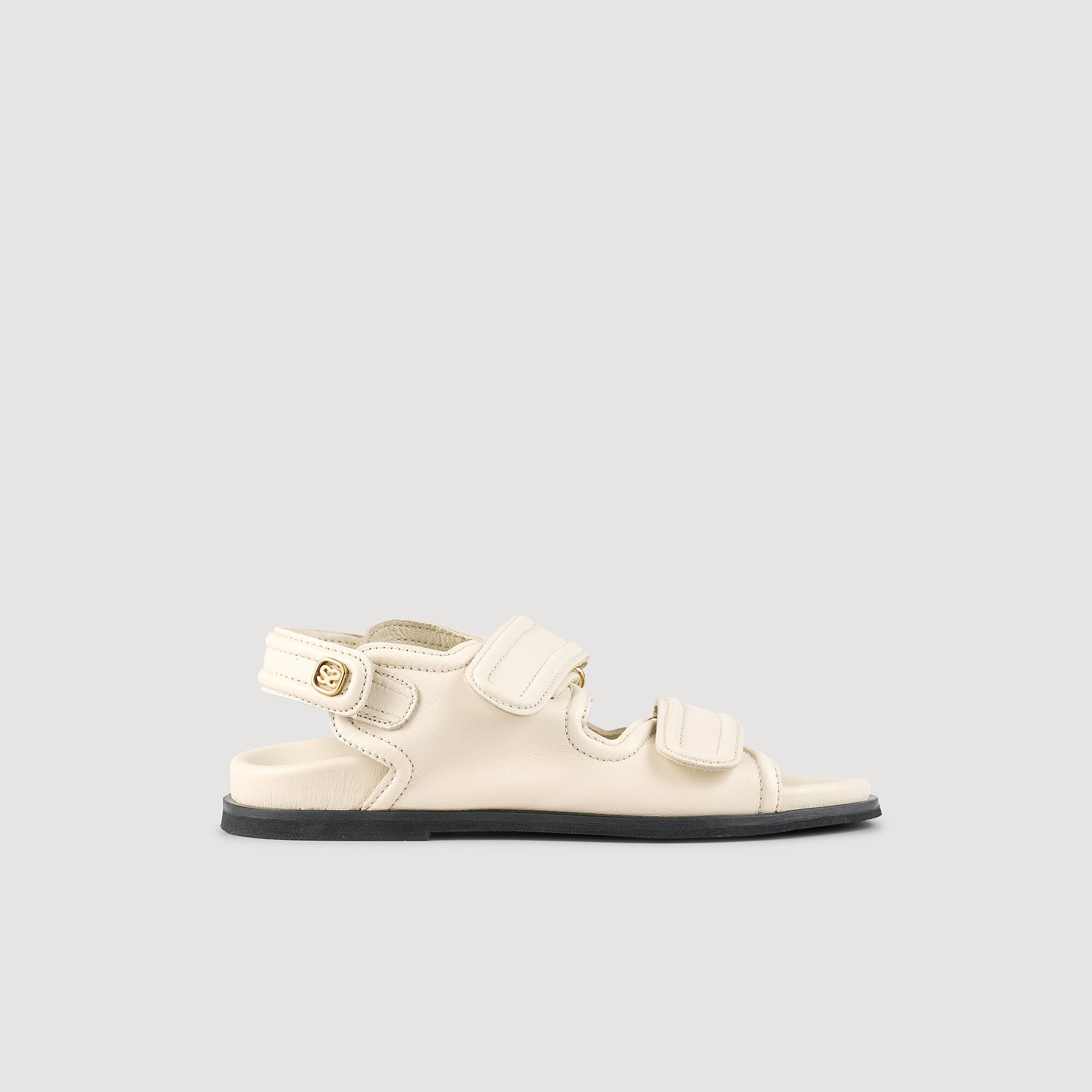 Sandro Women Plain leather lambskin sandals