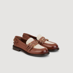 Sandro Women Shiny leather loafers