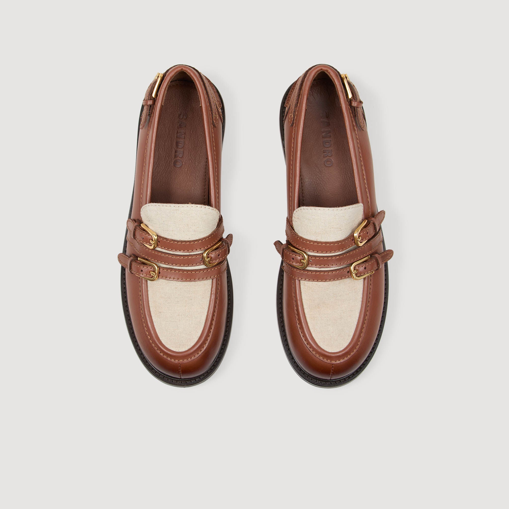 Sandro Women Shiny leather loafers