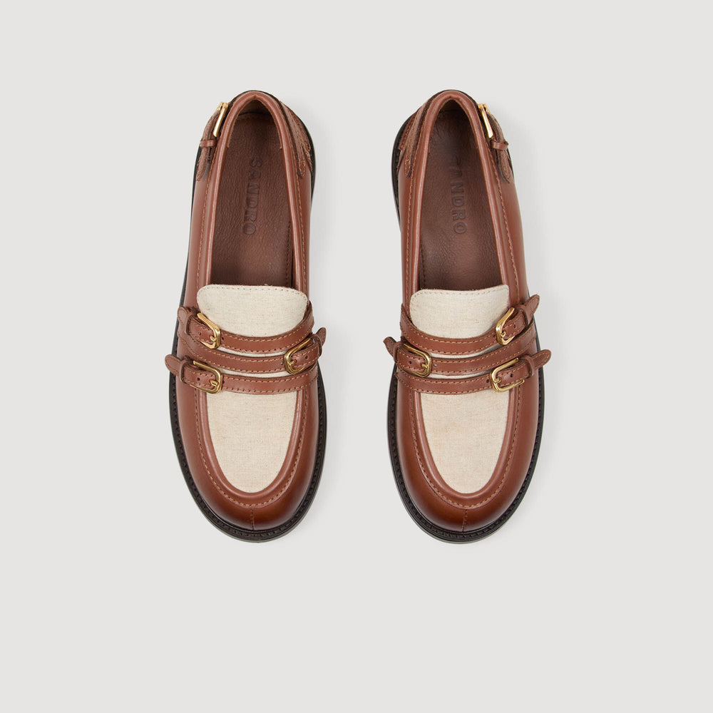 Sandro Women Shiny leather loafers