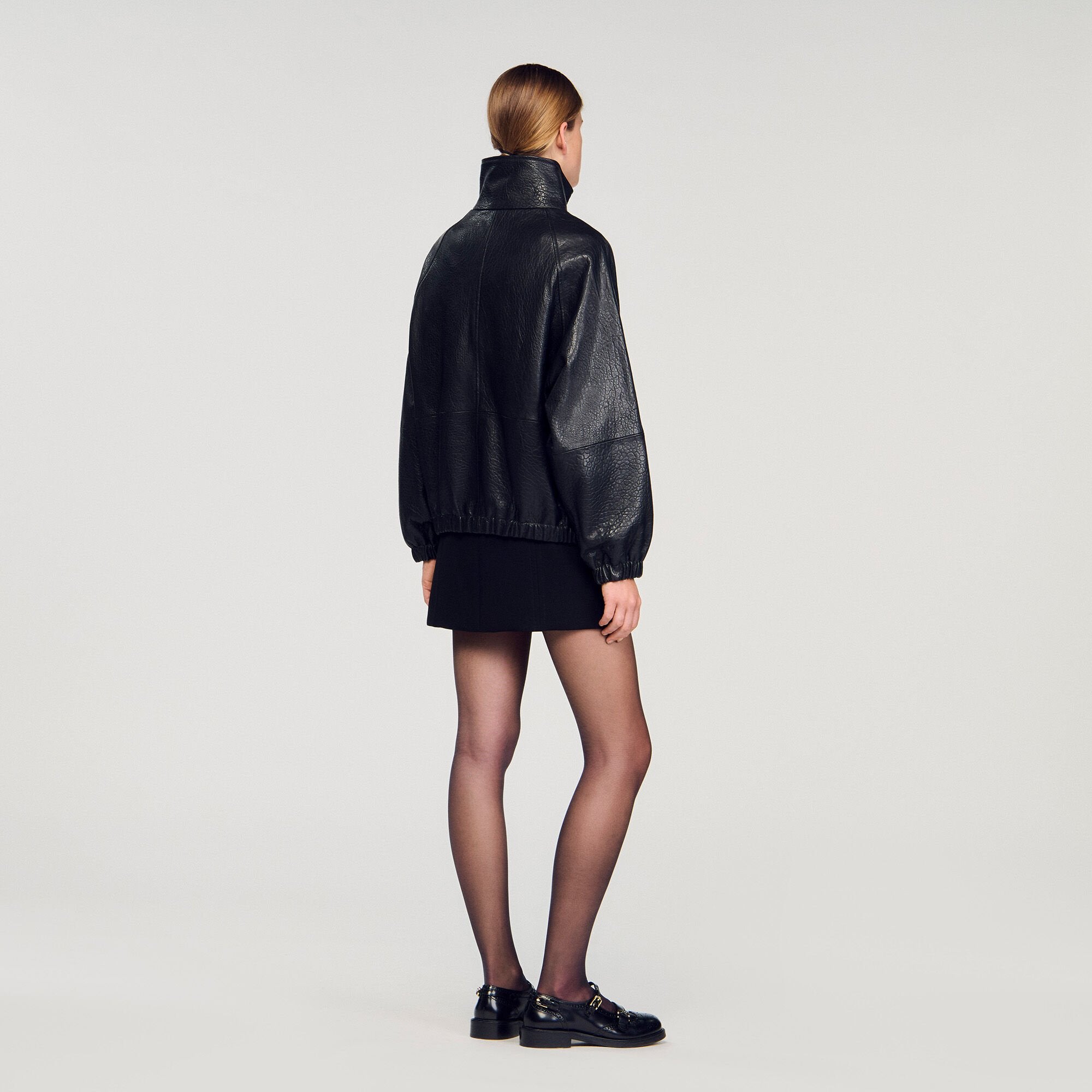 Sandro Women Oversized leather jacket