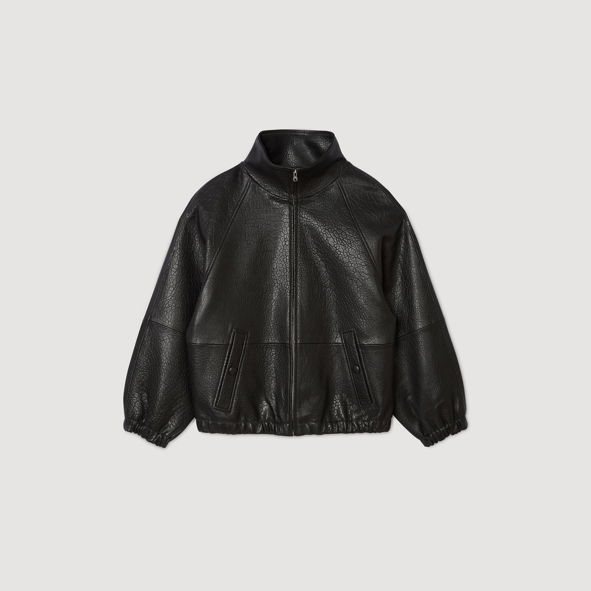 Sandro Women Oversized leather jacket
