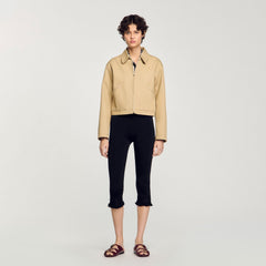 Sandro Women Short jacket with rhinestone details