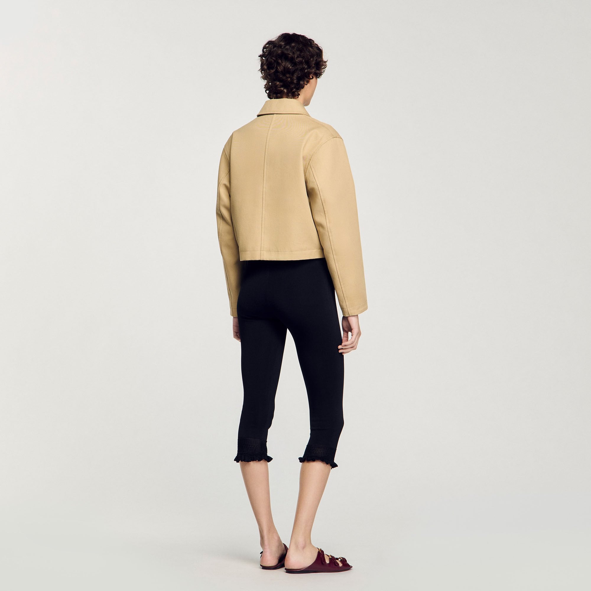 Sandro Women Short jacket with rhinestone details