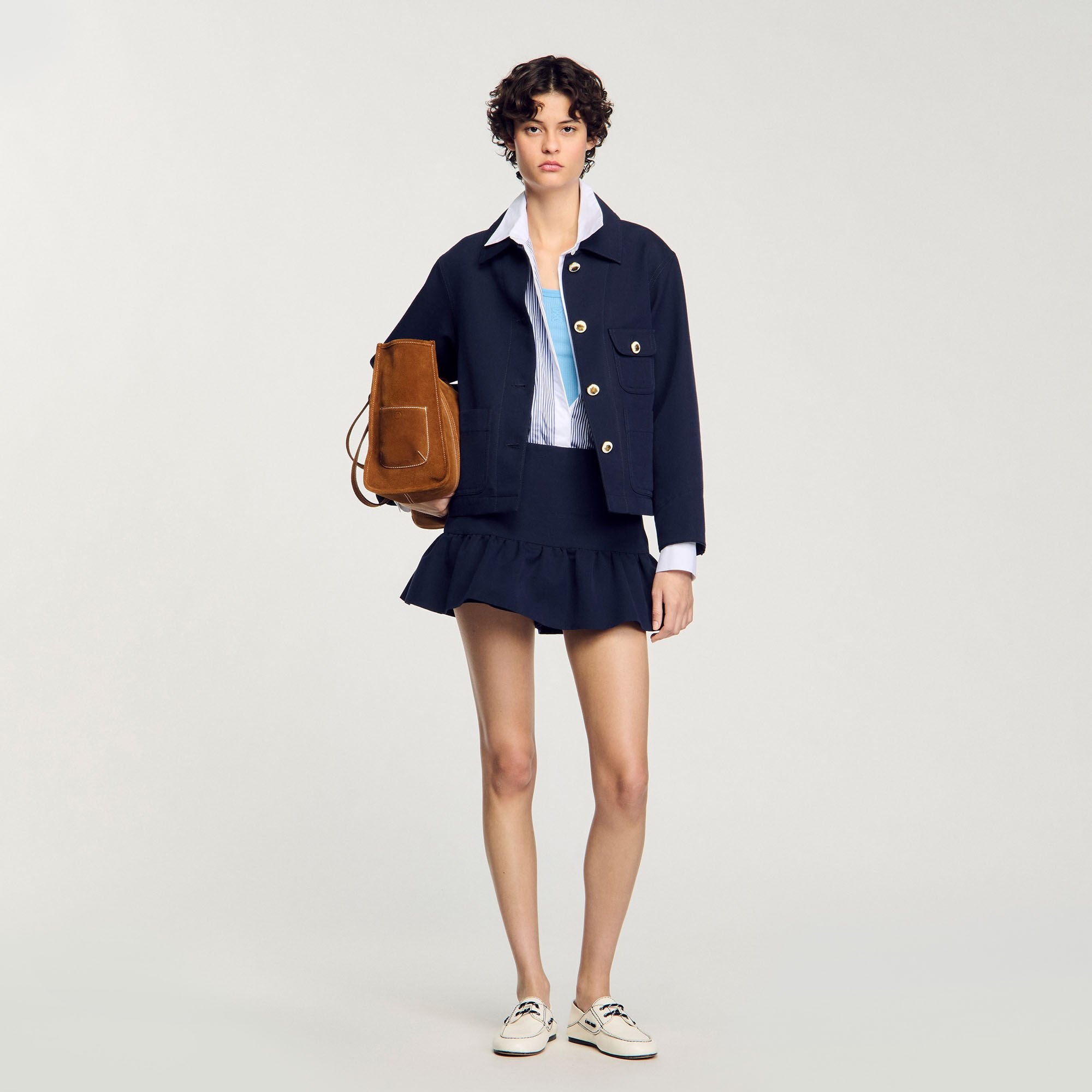 Sandro Women Jacket with officer buttons