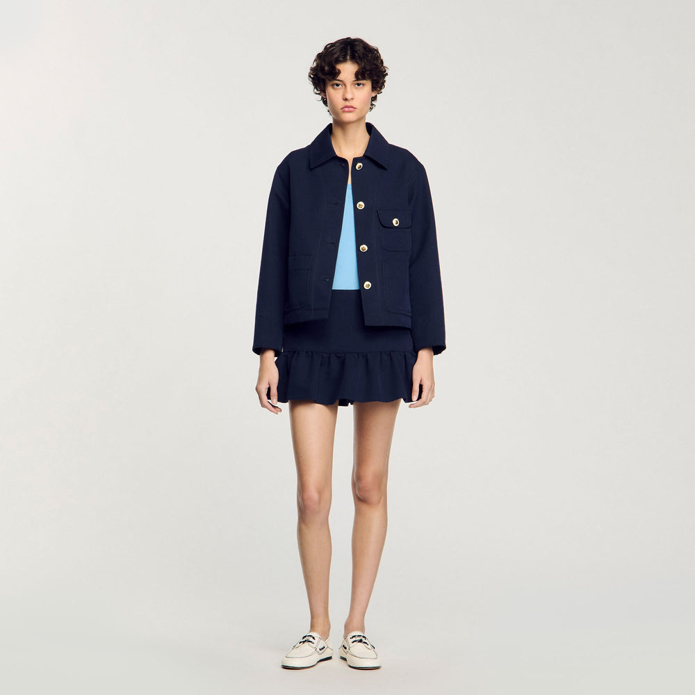 Sandro Women Jacket with officer buttons