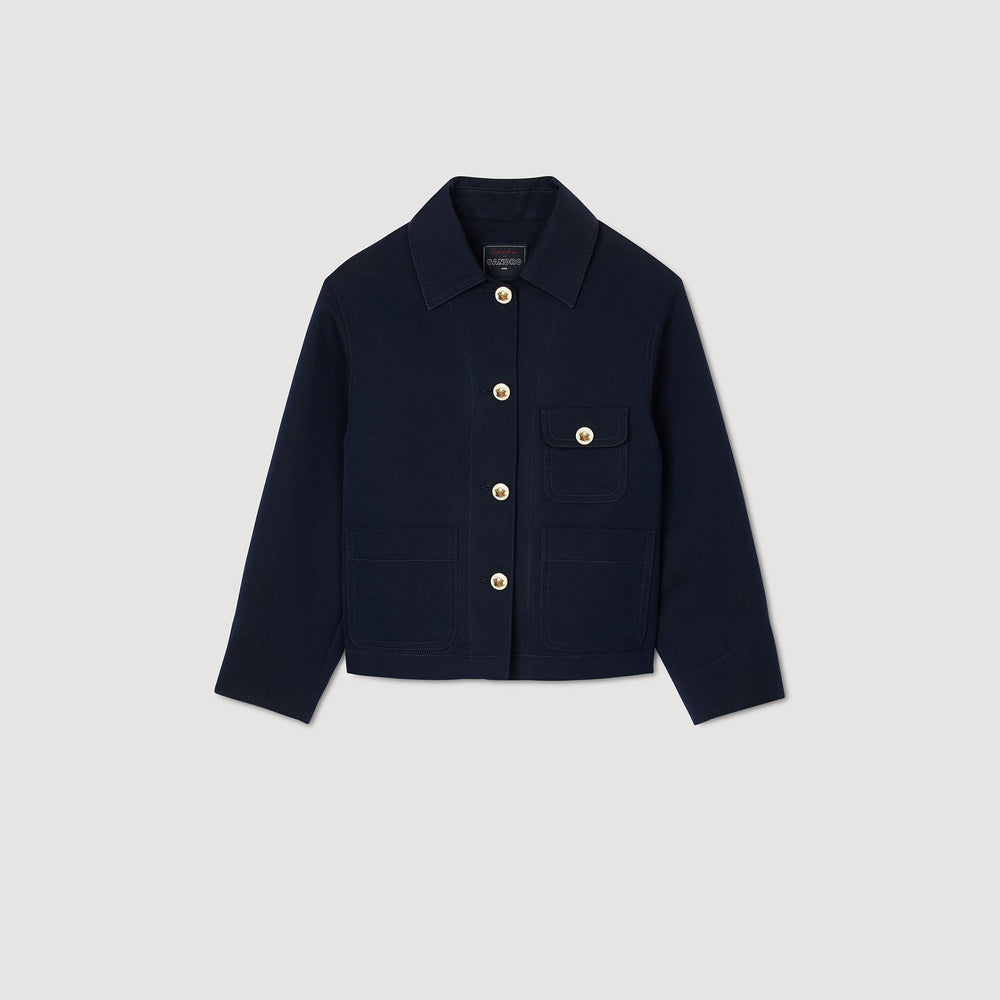 Sandro Women Jacket with officer buttons