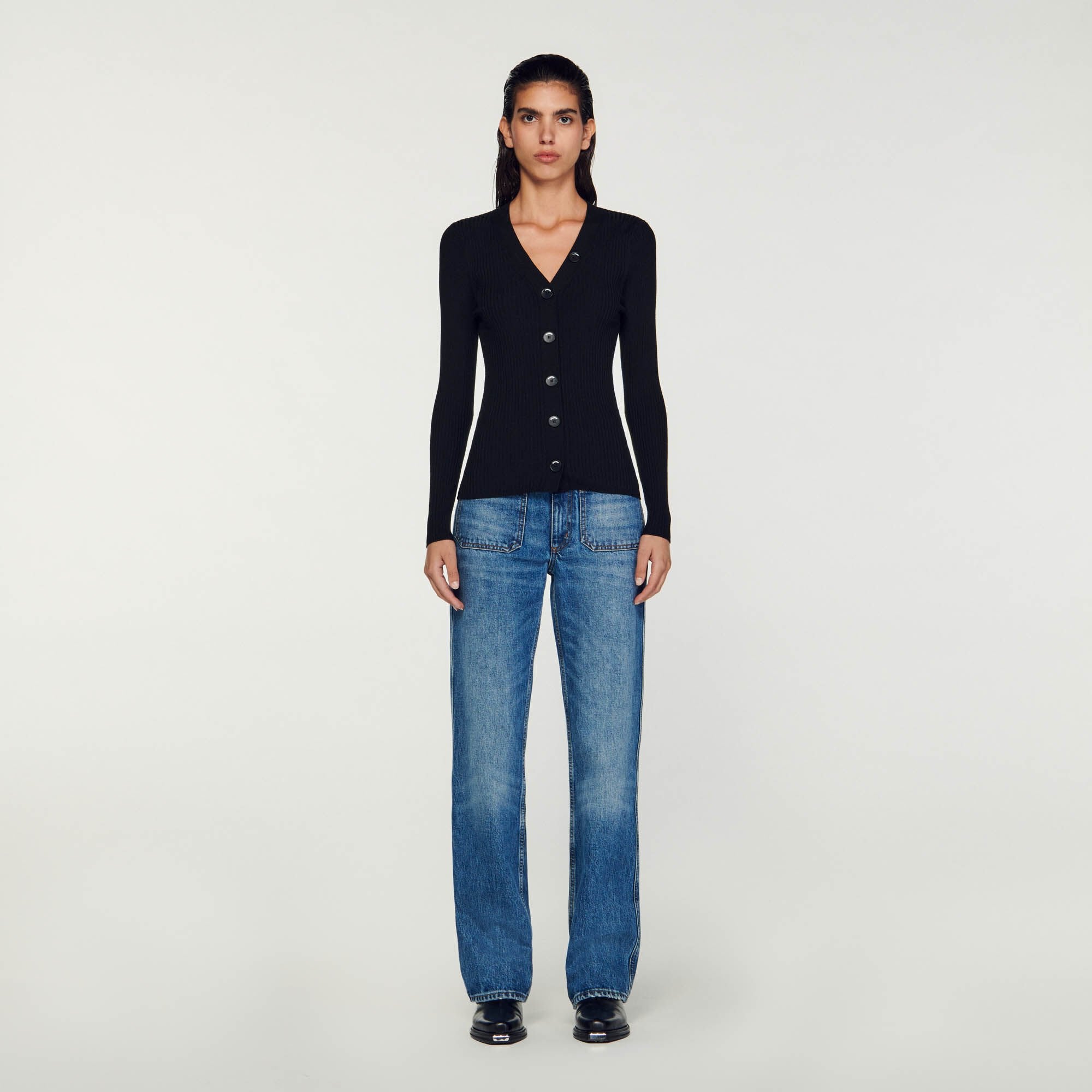 Sandro Women Cardigan in certified viscose