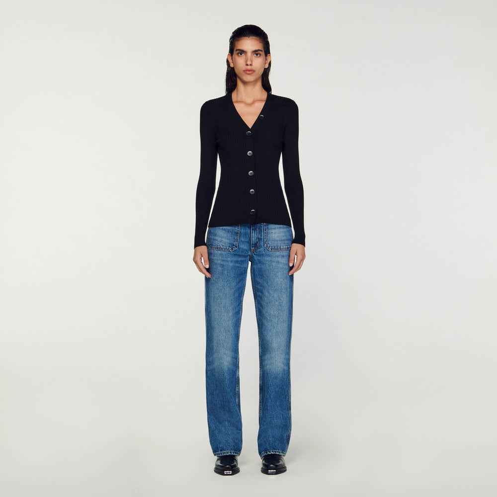 Sandro Women Cardigan in certified viscose