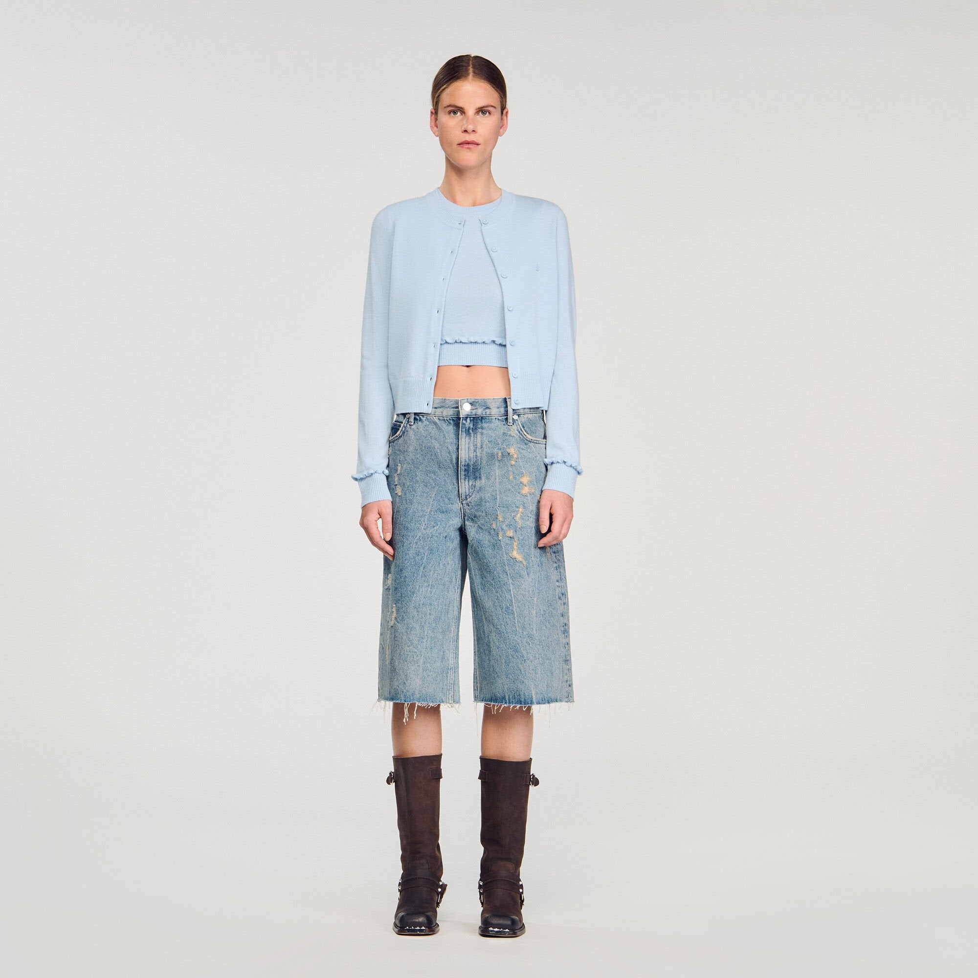 Sandro Women Ruffled cardigan