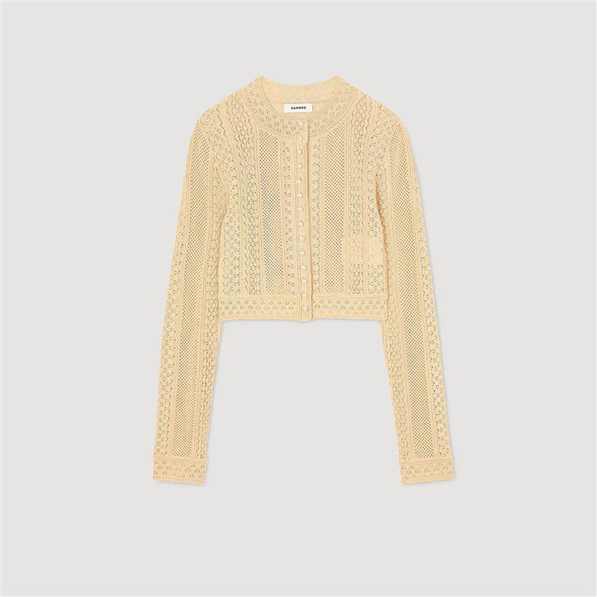 Sandro Women Pointelle knit cardigan