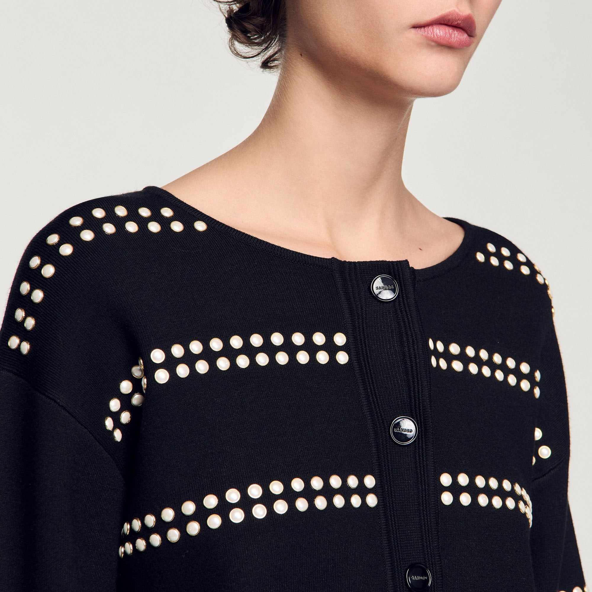 Sandro Women Studded cardigan