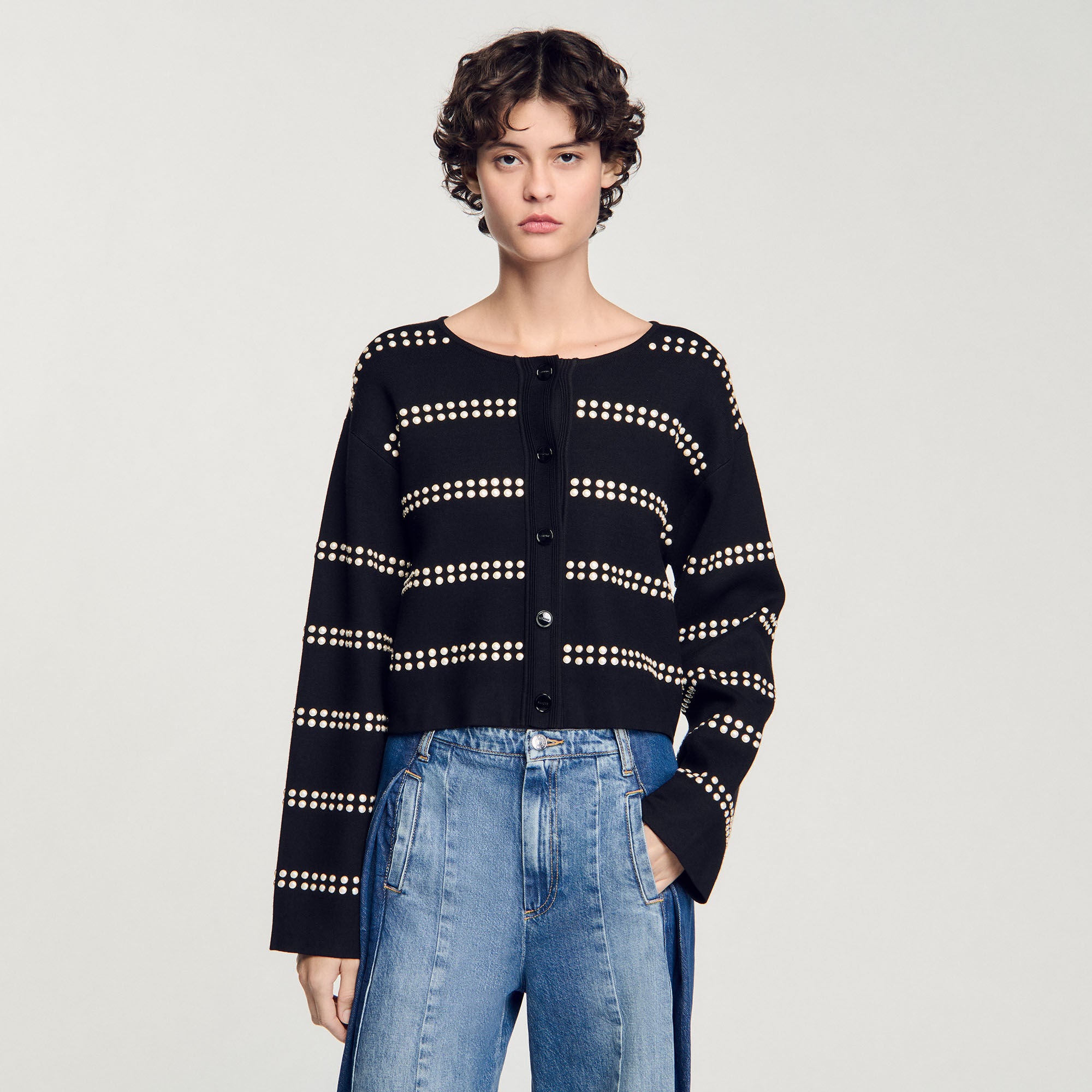 Sandro Women Studded cardigan