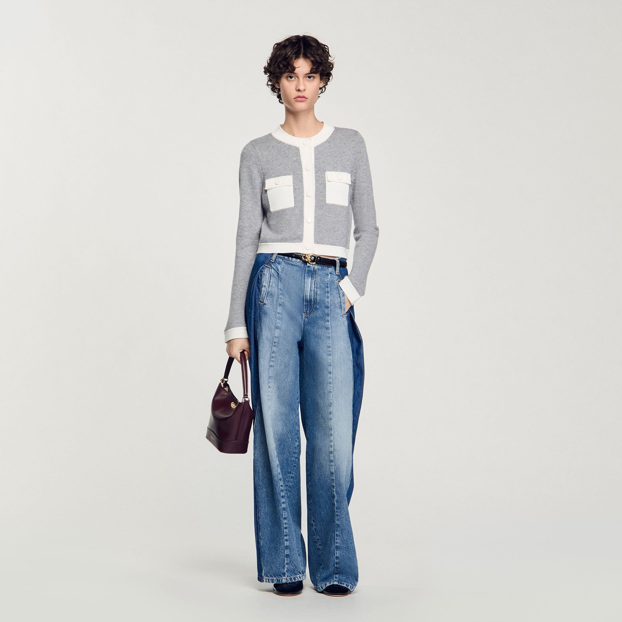 Sandro Women Two-tone cardigan