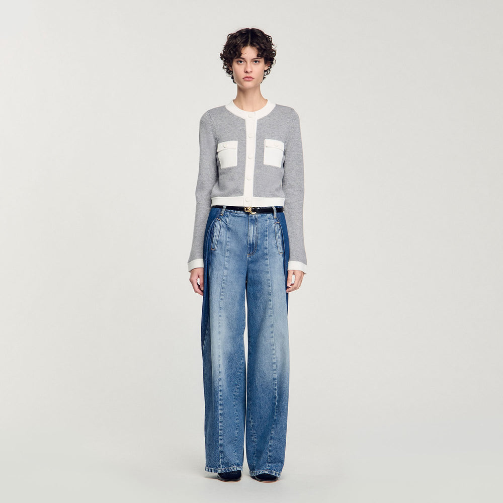 Sandro Women Two-tone cardigan