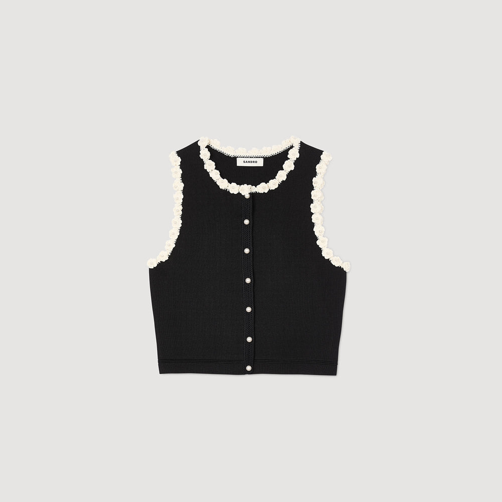 Sandro Women Crochet cardigan