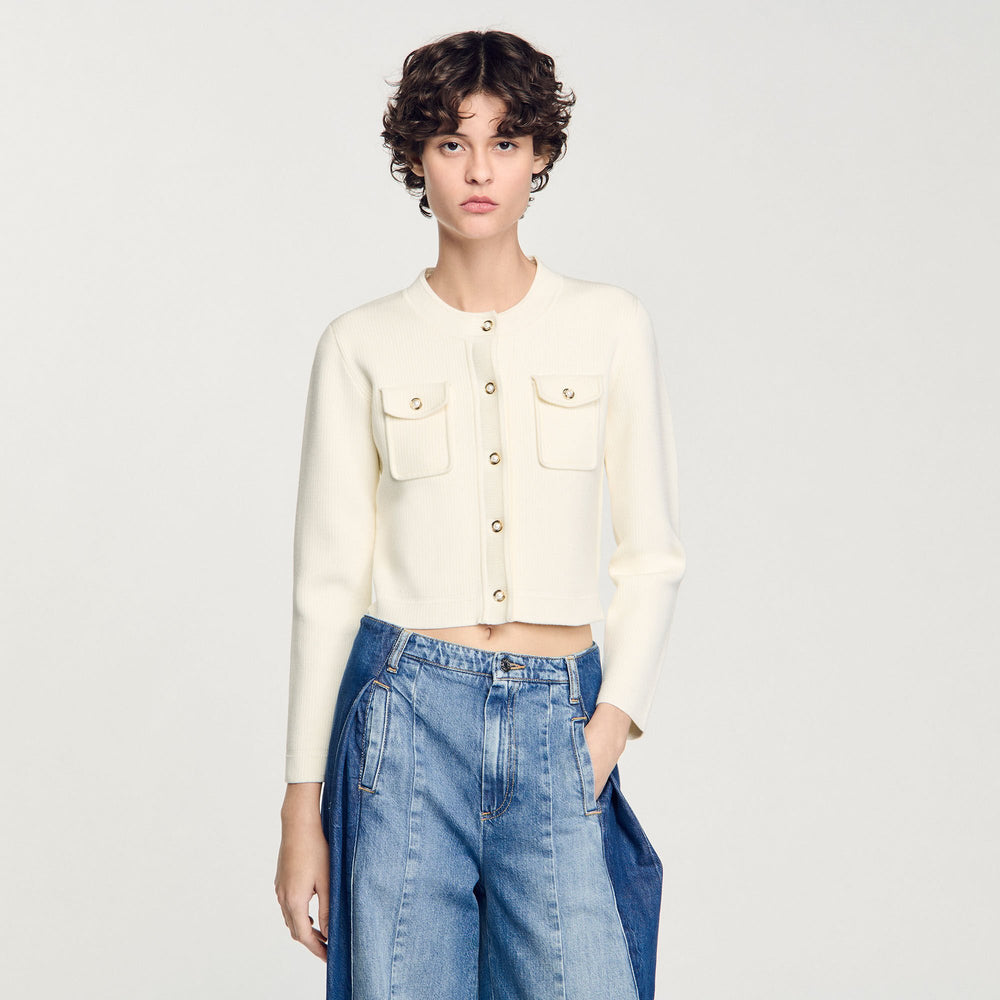 Sandro Women Rib knit cardigan