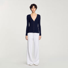 Sandro Women Rib knit cardigan